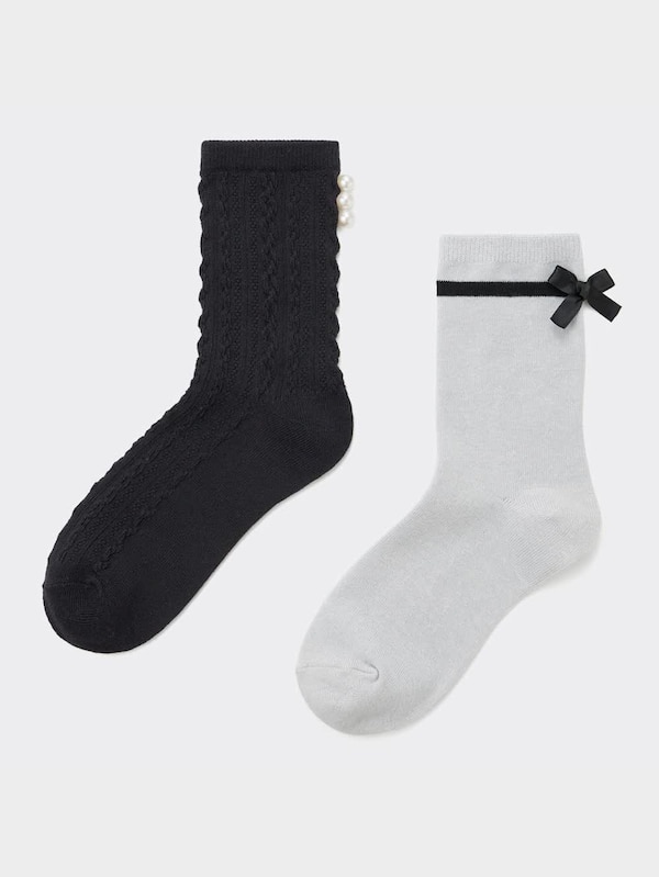 GIRLSクルーソックス2P