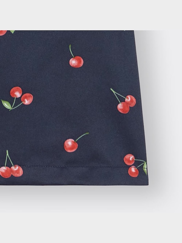 GIRLSサテンパジャマ(半袖&ショートパンツ)(チェリー)+E