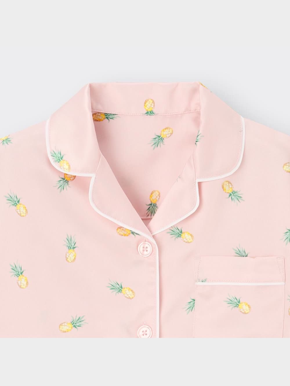 GU公式 | GIRLSサテンパジャマ(半袖&ショートパンツ