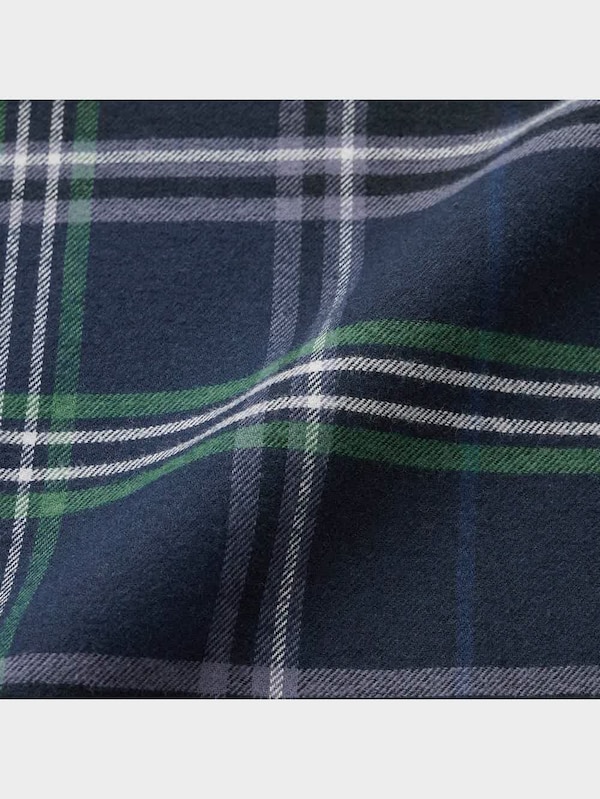 フランネルパジャマ(長袖&ロングパンツ)(チェック)+E