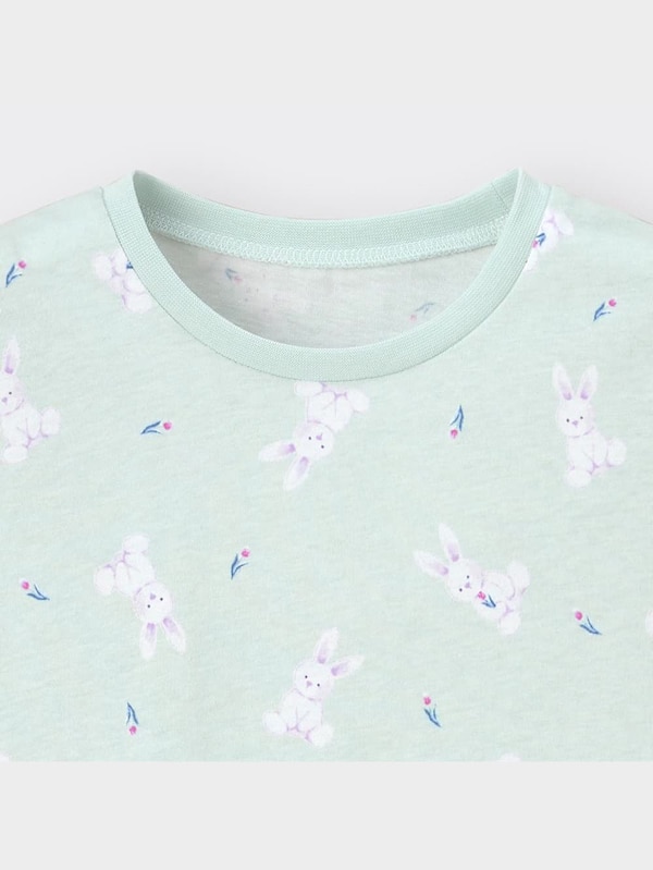 GIRLSラウンジセット(半袖&ショートパンツ)(ウサギ)