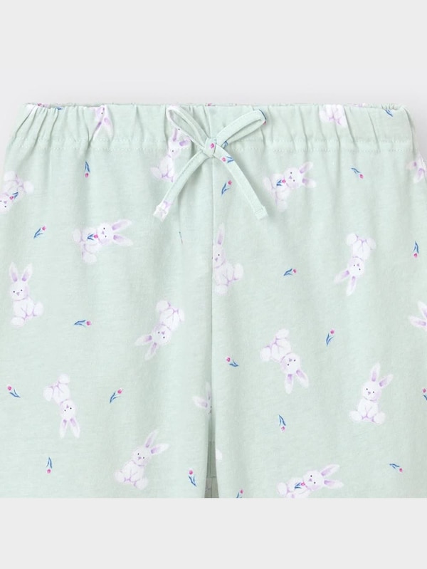 GIRLSラウンジセット(半袖&ショートパンツ)(ウサギ)