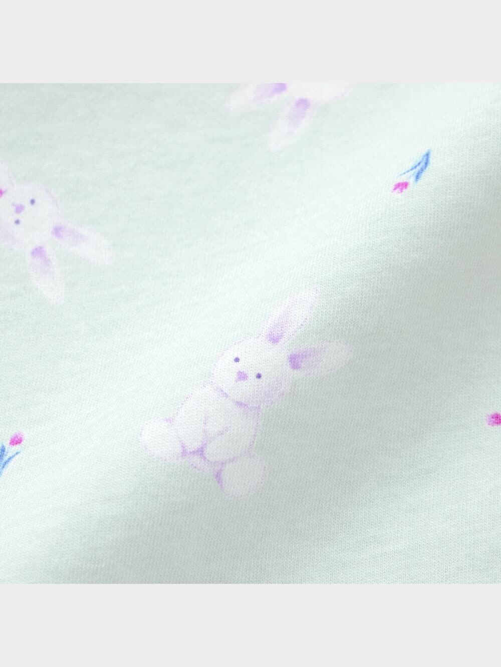 GU公式 | GIRLSラウンジセット(半袖&ショートパンツ)(ウサギ)