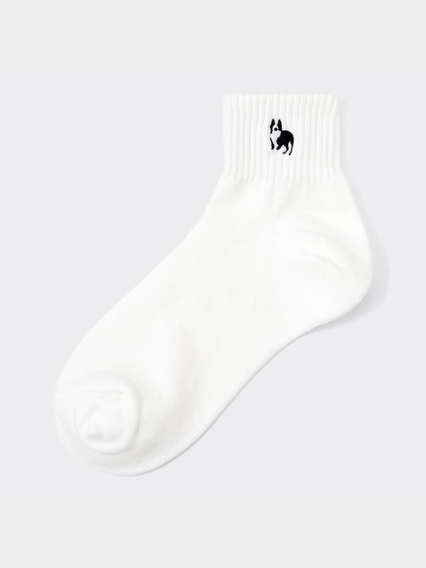 アンクルソックス(刺繍)