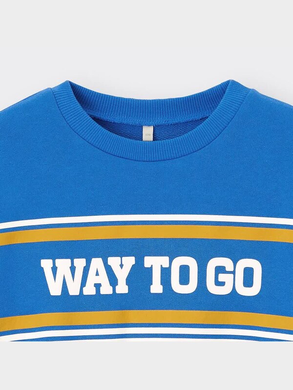 KIDS(男女兼用)グラフィックスウェットプルオーバー(長袖)(ロゴ)