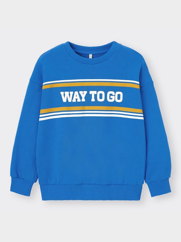 KIDS(男女兼用)グラフィックスウェットプルオーバー(長袖)(ロゴ)