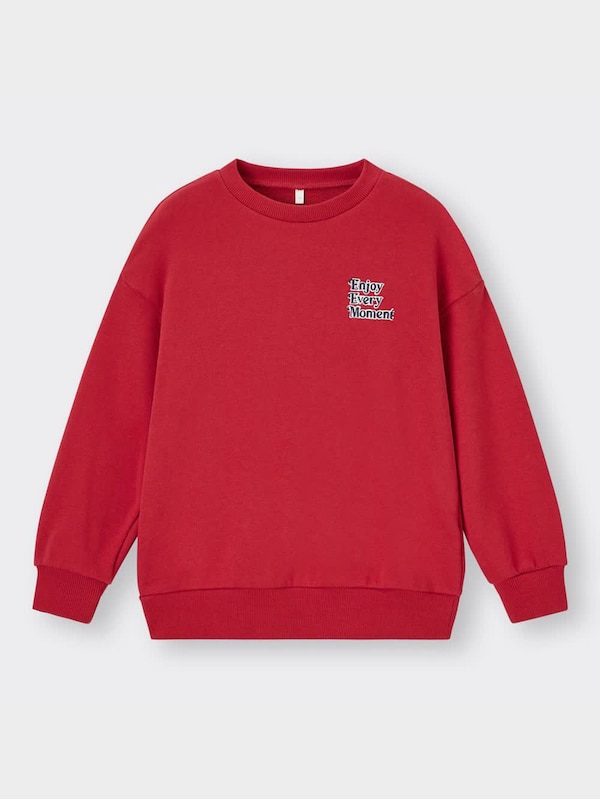 KIDS(男女兼用)グラフィックスウェットプルオーバー(長袖)(ワンポイントロゴ)