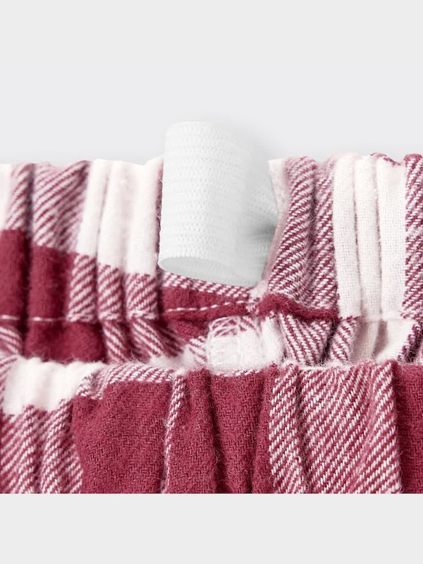 GIRLSフランネルパジャマ(長袖&ロングパンツ)(チェック)+X