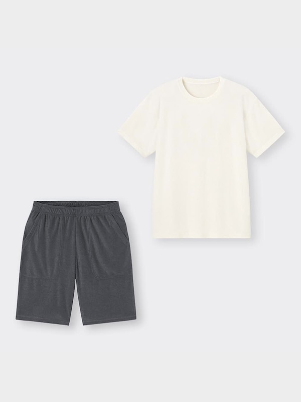 コールドフィールパイルラウンジセット(半袖&ショートパンツ)