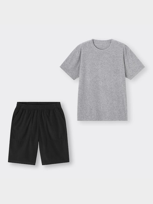 コールドフィールパイルラウンジセット(半袖&ショートパンツ)