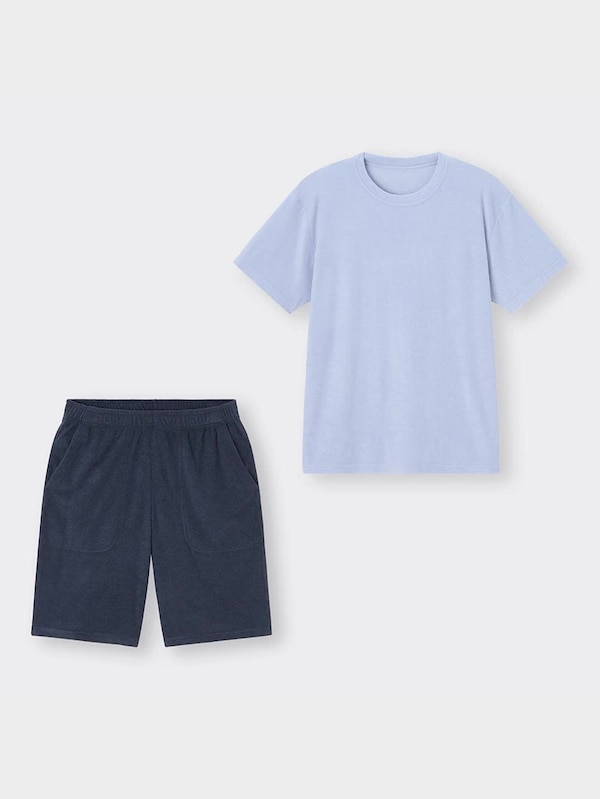 コールドフィールパイルラウンジセット(半袖&ショートパンツ)