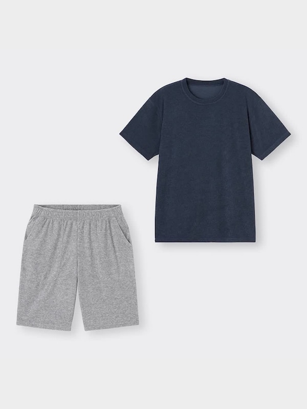 コールドフィールパイルラウンジセット(半袖&ショートパンツ)