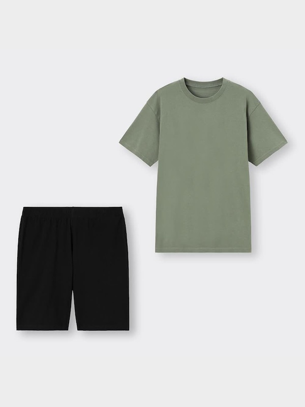 カラーラウンジセット(半袖&ショートパンツ)