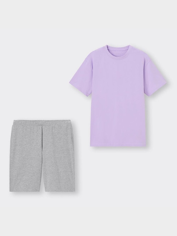 カラーラウンジセット(半袖&シ��ョートパンツ)