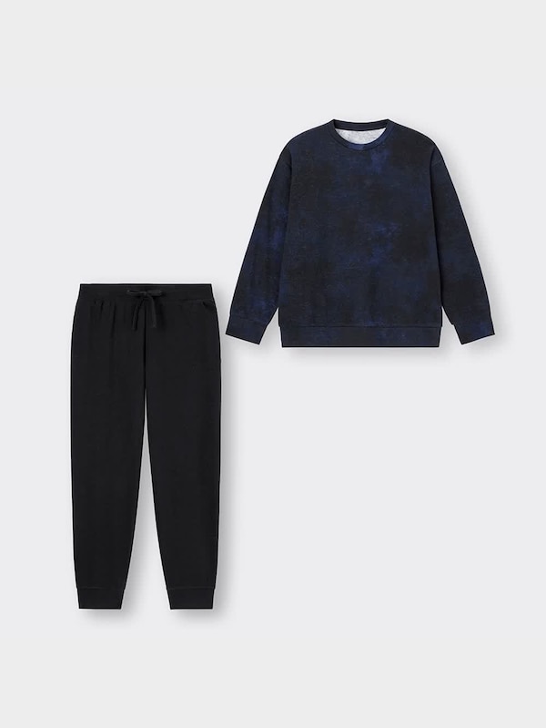 スウェットラウンジセット(長袖&ロングパンツ)(タイダイ)+E