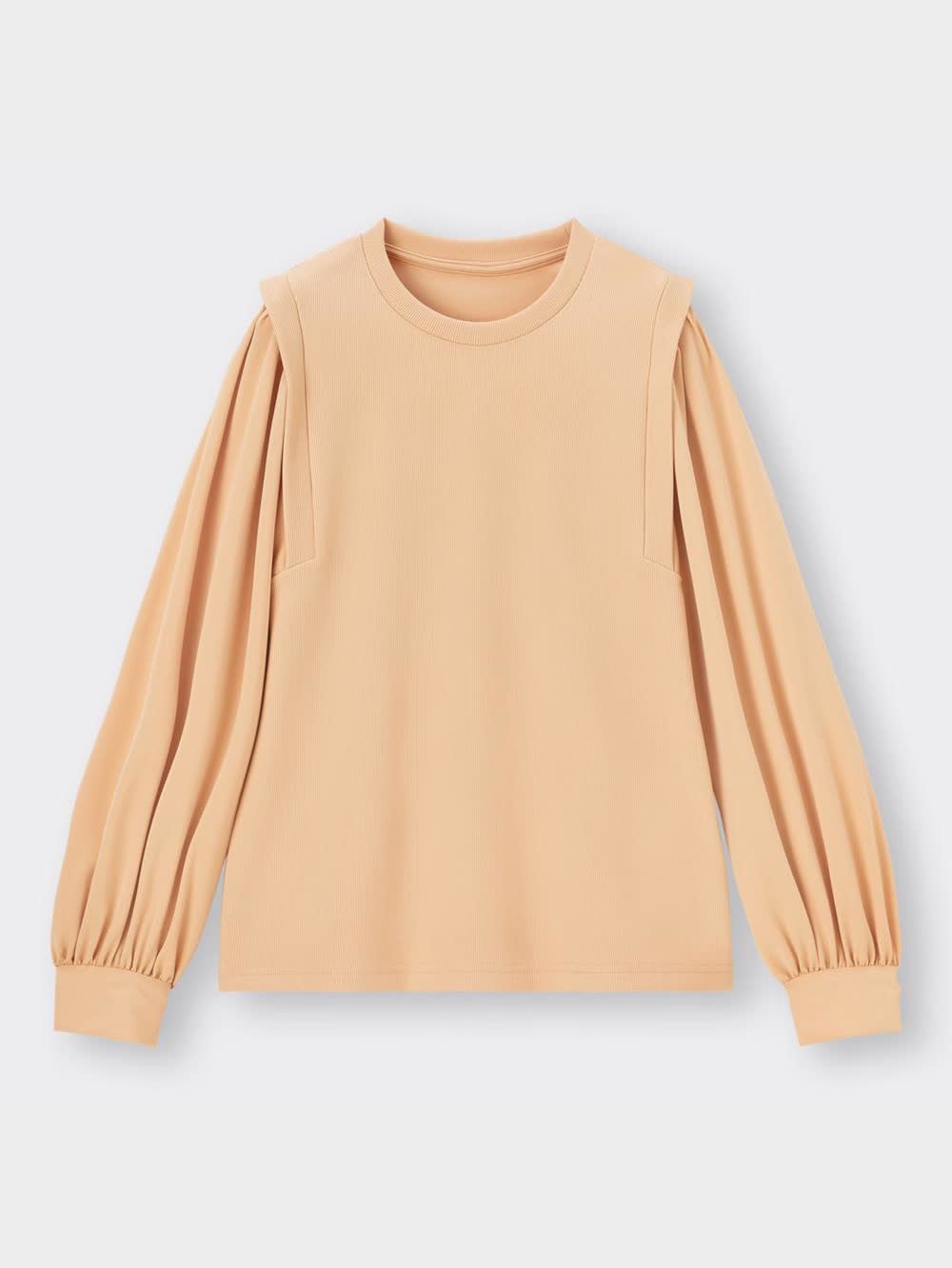 布帛コンビネーションTシャツ GU公式 | 布帛コンビネーションT(長袖)