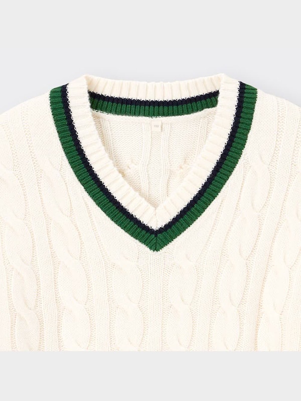 KIDS(男女兼用)チルデンニットベスト