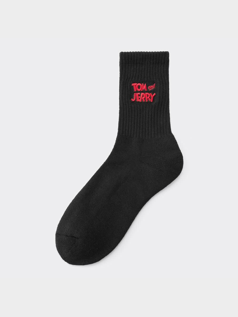 まめ　1207 GU公式 | ハイアンクルソックス Tom and Jerry