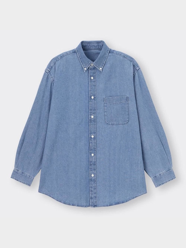 デニムオーバーサイズシャツ(長袖)