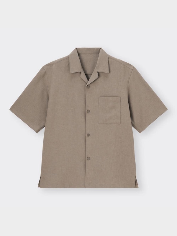 ドライオープンカラーシャツ(5分袖)(セットアップ可能)