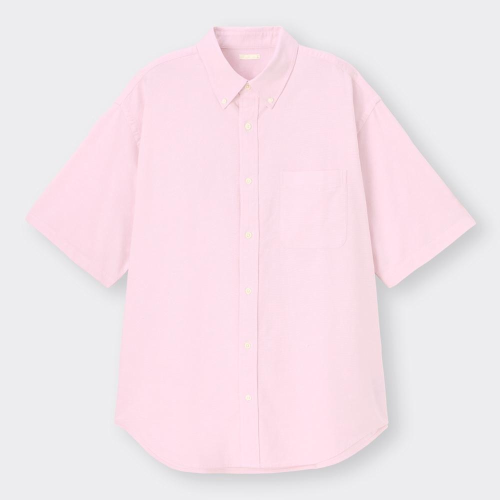 GU公式 | オックスフォードオーバーサイズシャツ(5分袖)