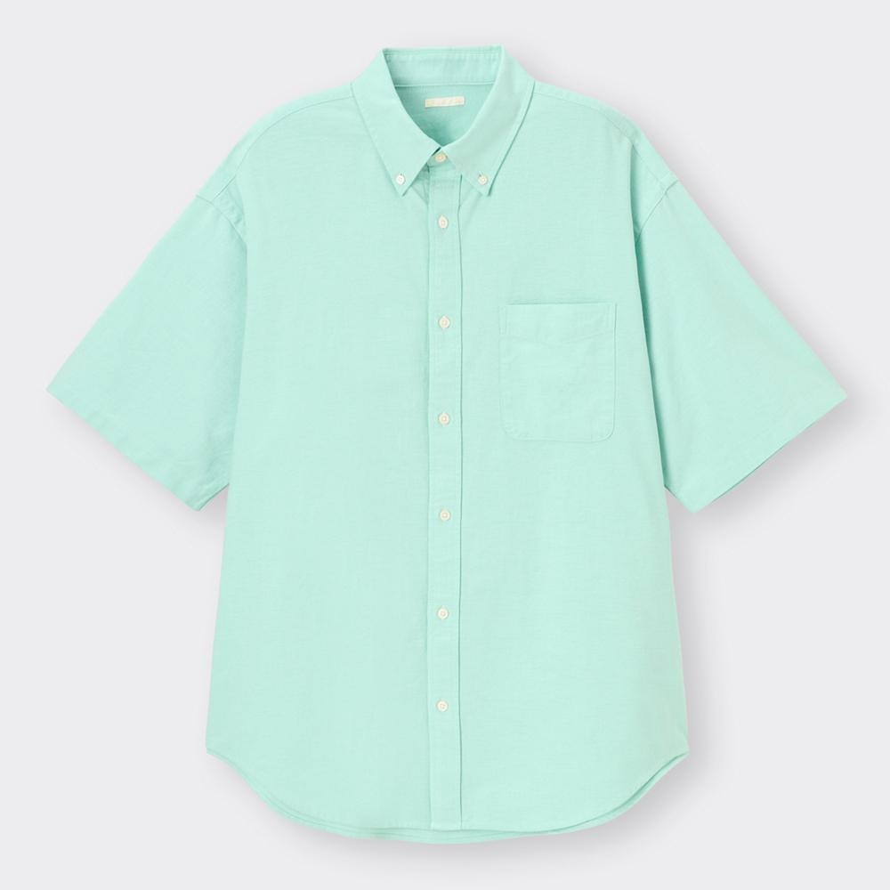 オックスフォードオーバーサイズシャツ(5分袖) - GU公式
