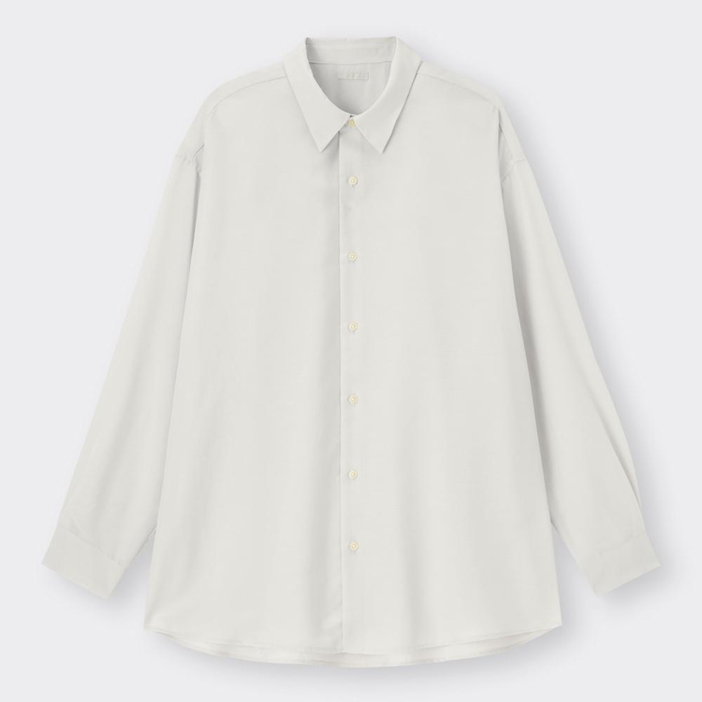 GU公式 | シアーオーバーサイズシャツ(長袖)(メンズ)のレビュー