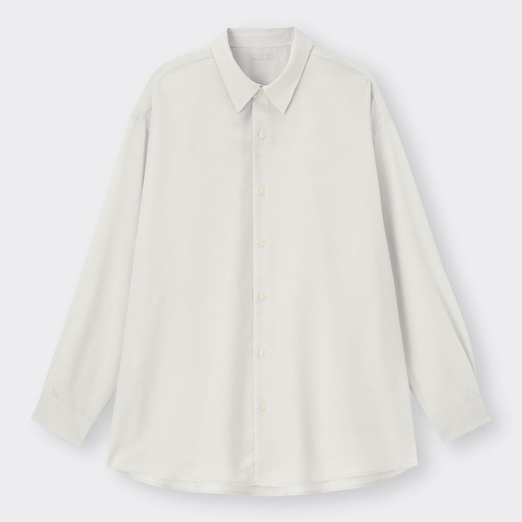 GU公式 | シアーオーバーサイズシャツ(長袖)