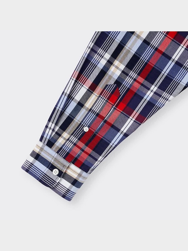 オーバーサイズシャツ(長袖)(マドラスチェック)