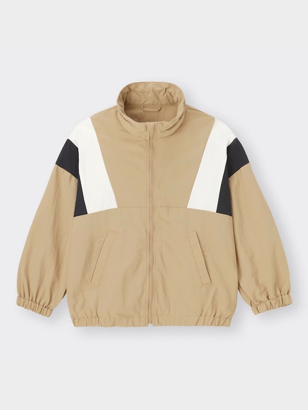 KIDS(男女兼用)カラーブロックフーディブルゾン