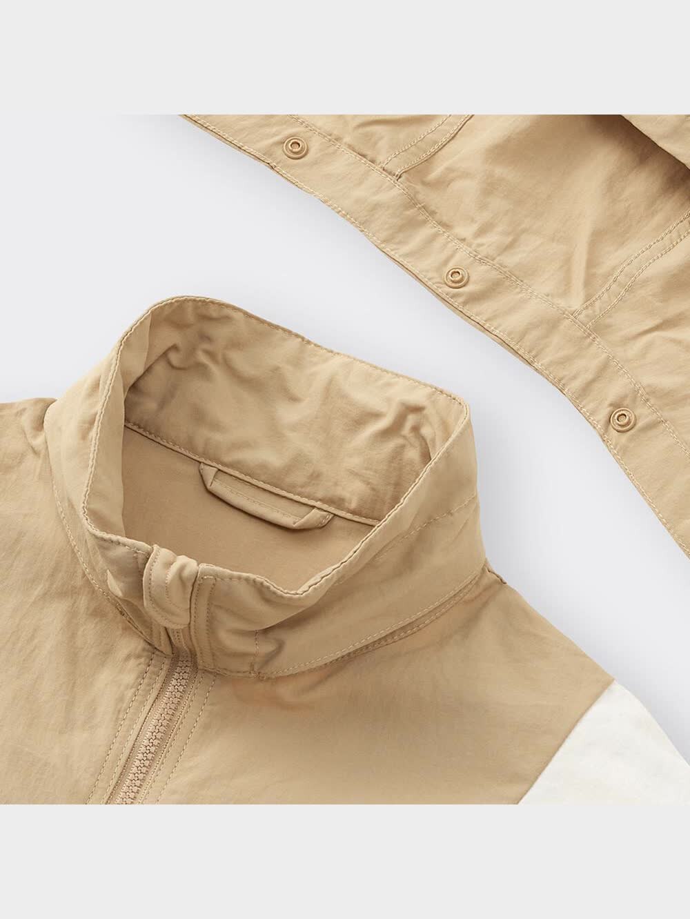 もも様 GU公式 | KIDS(男女兼用)カラーブロックフーディブルゾン