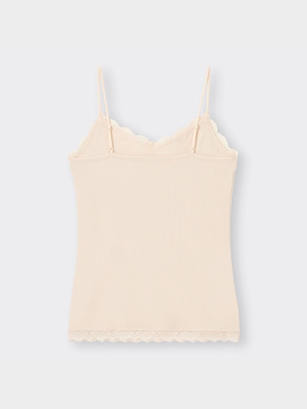 スタイルオーガニックリブレースキャミソール