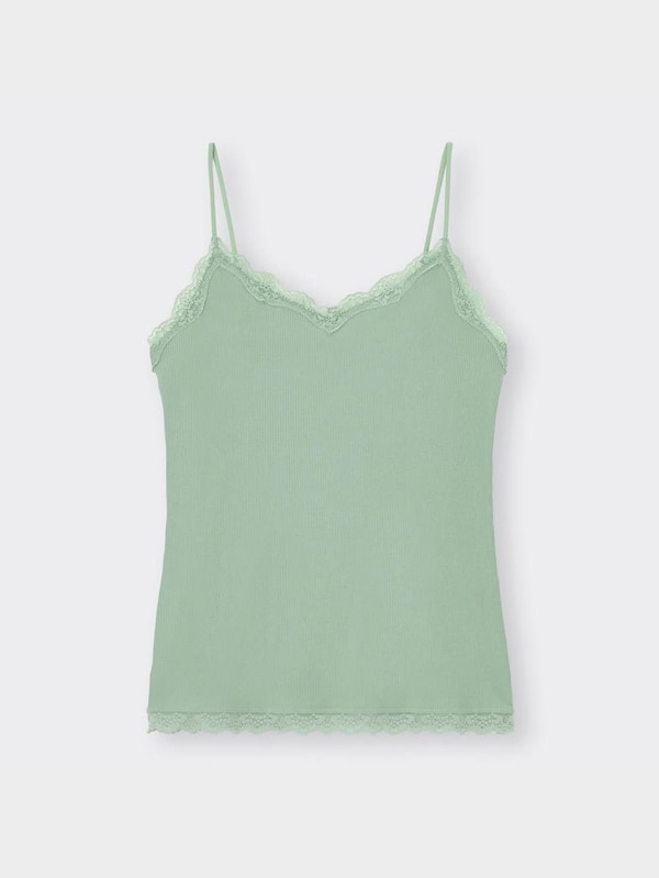 スタイルオーガニックリブレースキャミソール