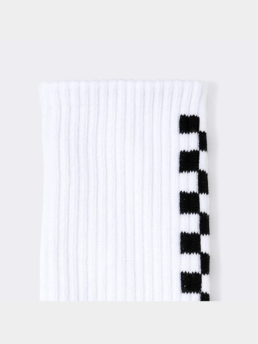 GU公式 | ハイアンクルソックス(チェッカーフラグ)