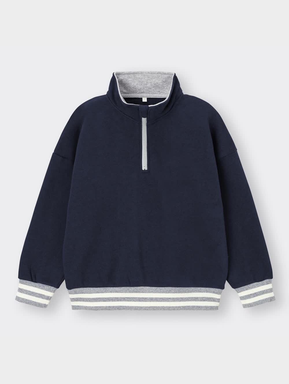 SEQUENZ】 90s 1/2 ZIP SWEAT / 裏起毛 オーバーサイズ プル