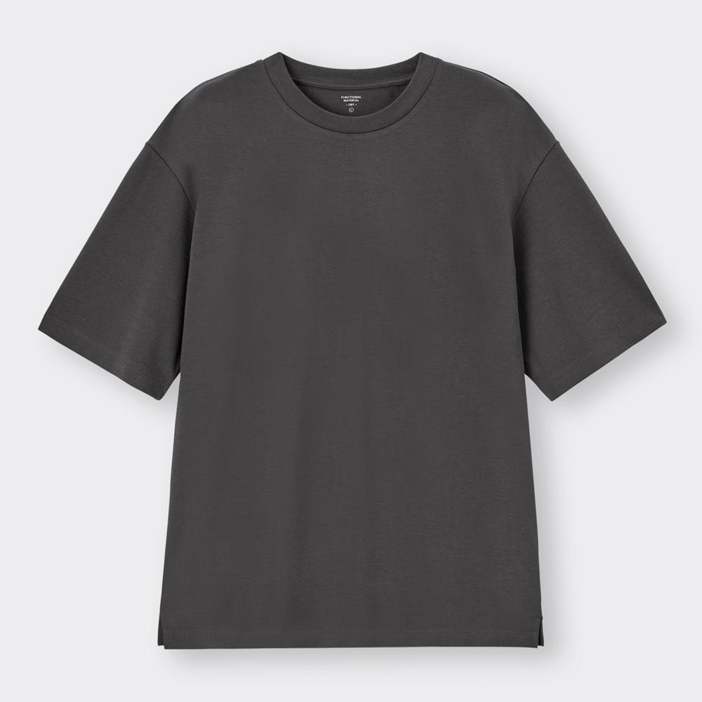 クルーネックTシャツ　M ブラック　グレー　5