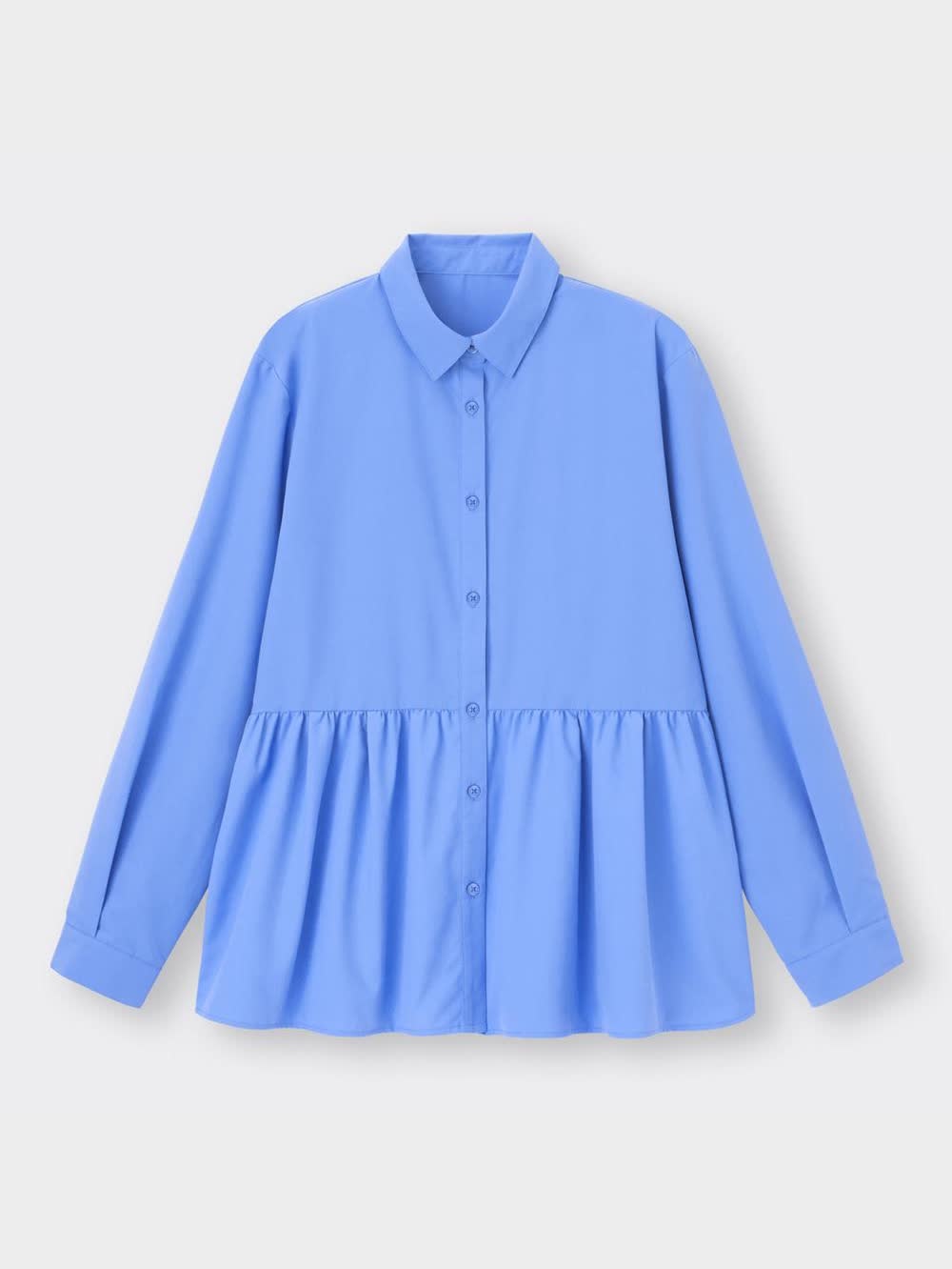 va nimimiページ GU公式 | ペプラムブラウス(長袖)