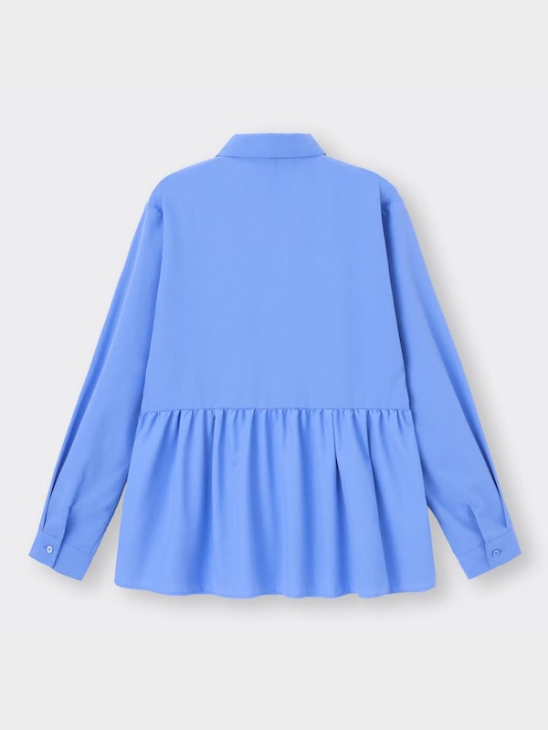 ペプラムブラウス(長袖)