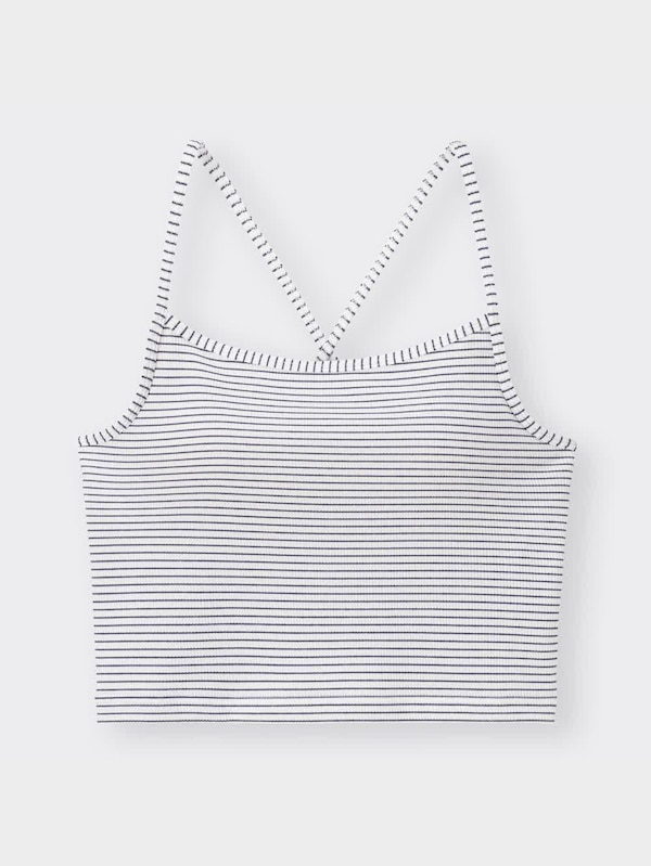 ブラフィール2WAYクロップドキャミソール(ボーダー)