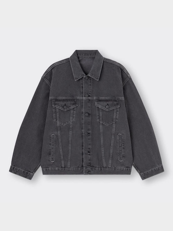 デニムオーバーサイズジャケット(セットアップ可能)