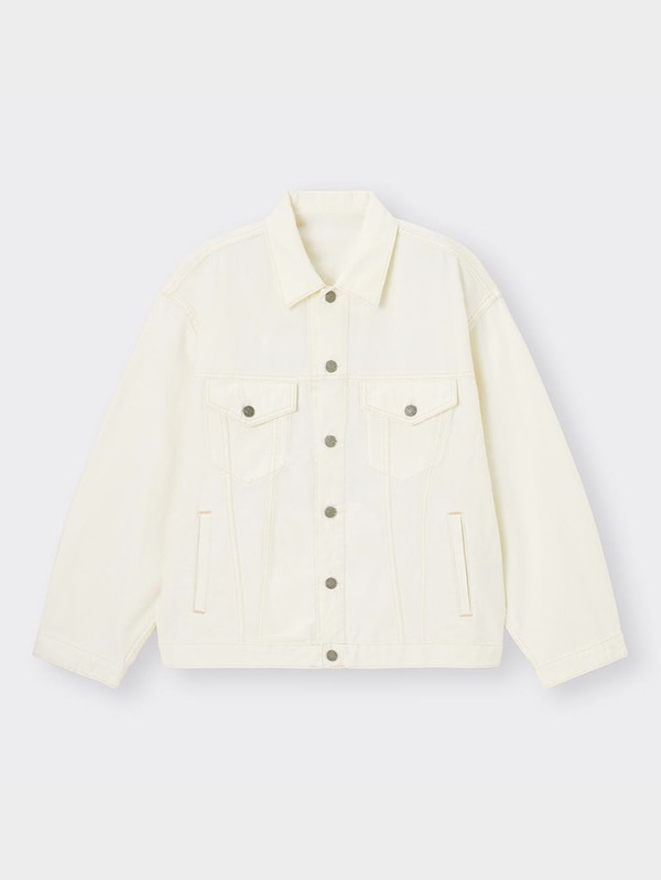 デニムオーバーサイズジャケット(セットアップ可能)