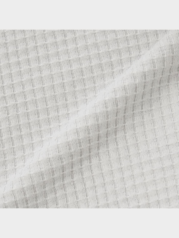 KIDS(男女兼用)ワッフルT(長袖)(ロゴ)