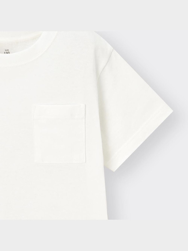 KIDS(男女兼用)コットンポケ付きT(半袖)