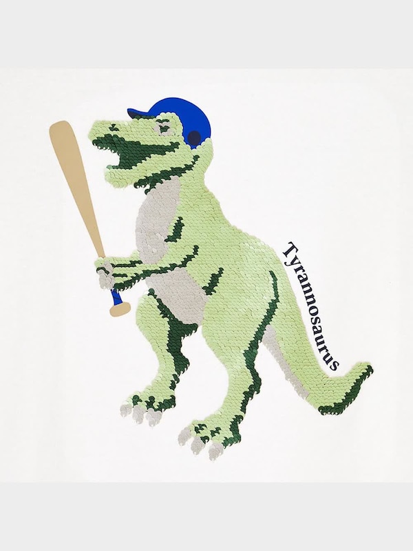 BOYSスパンコールT(半袖)(ティラノサウルス)