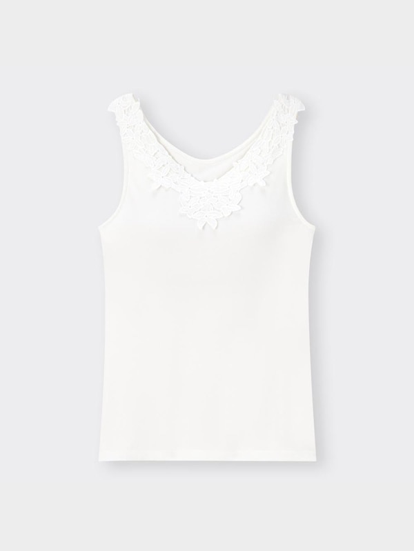 ブラフィールフラワーレースタンクトップ+E