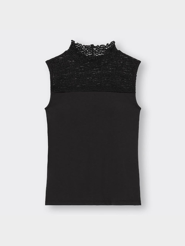 ブラフィールレースハイネックT(ノースリーブ)+E