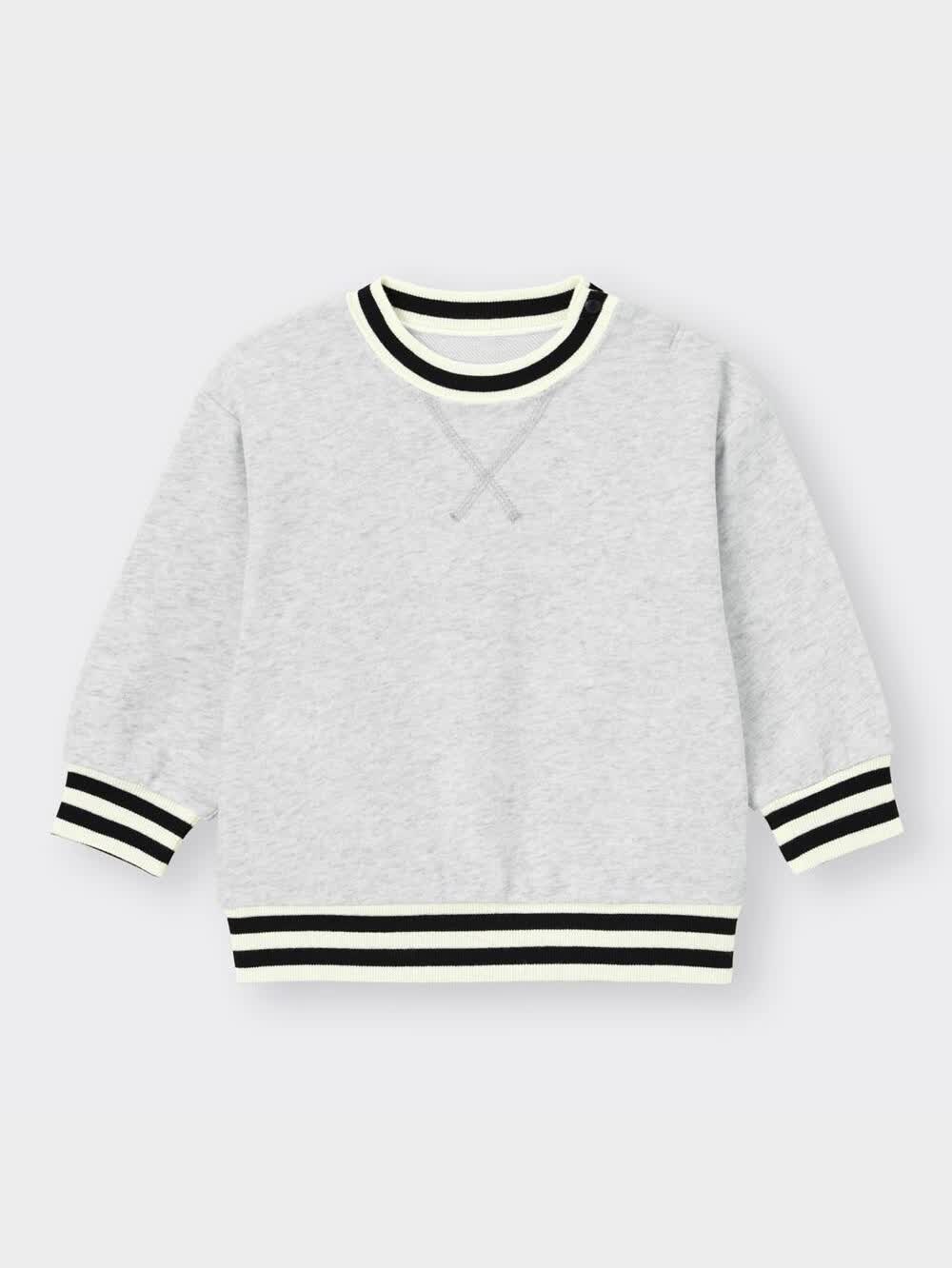 ★miページ★ GU公式 | BABY(TODDLER)リブボーダースウェットプルオーバー(長袖)