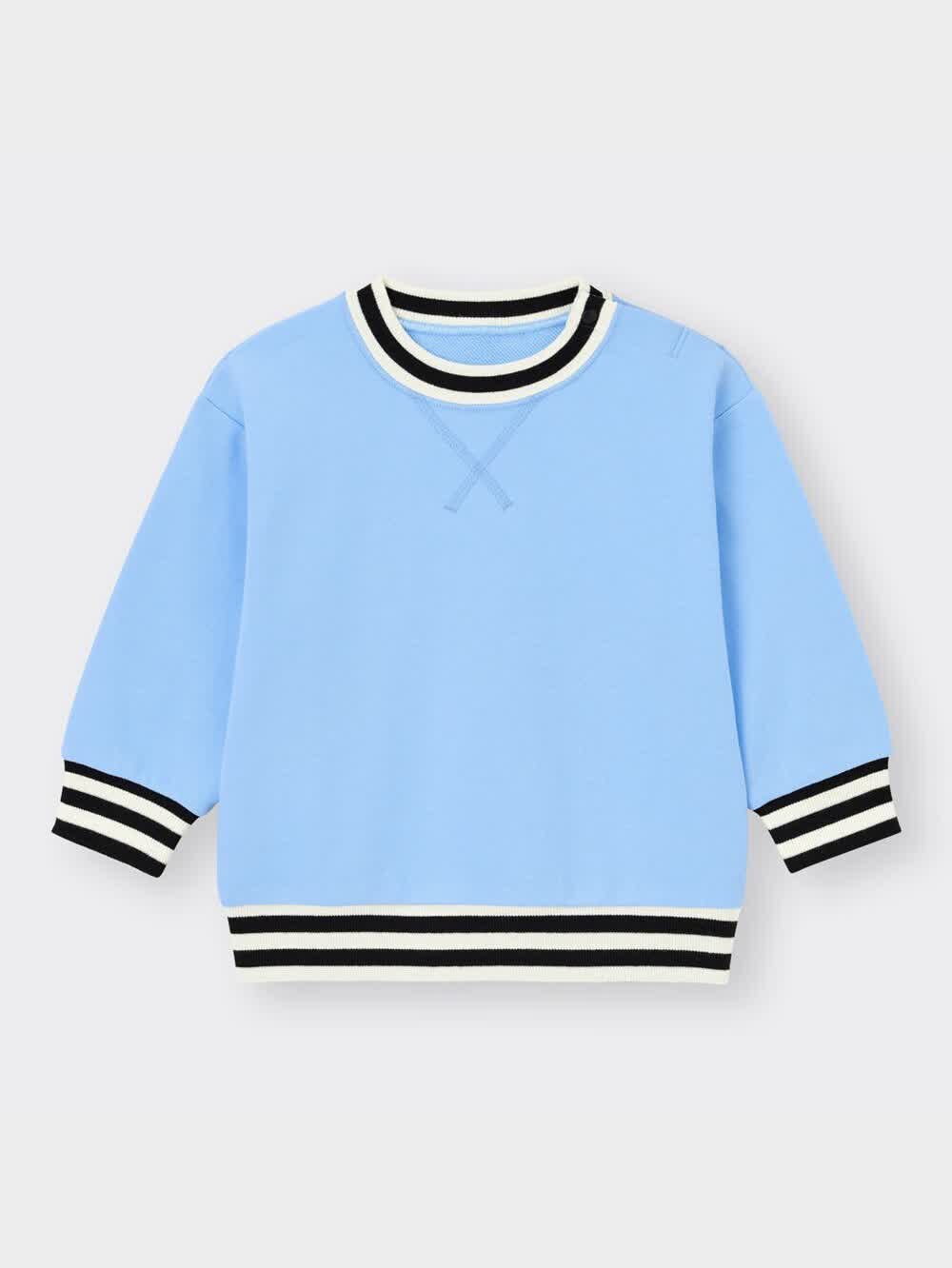 ★miページ★ GU公式 | BABY(TODDLER)リブボーダースウェットプルオーバー(長袖)