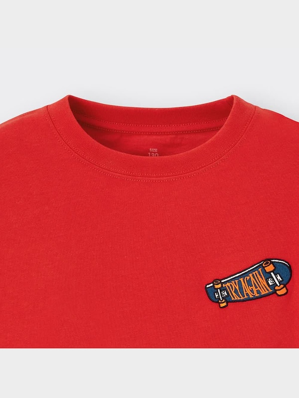 KIDS(男女兼用)グラフィックT(半袖)(スケートボード)