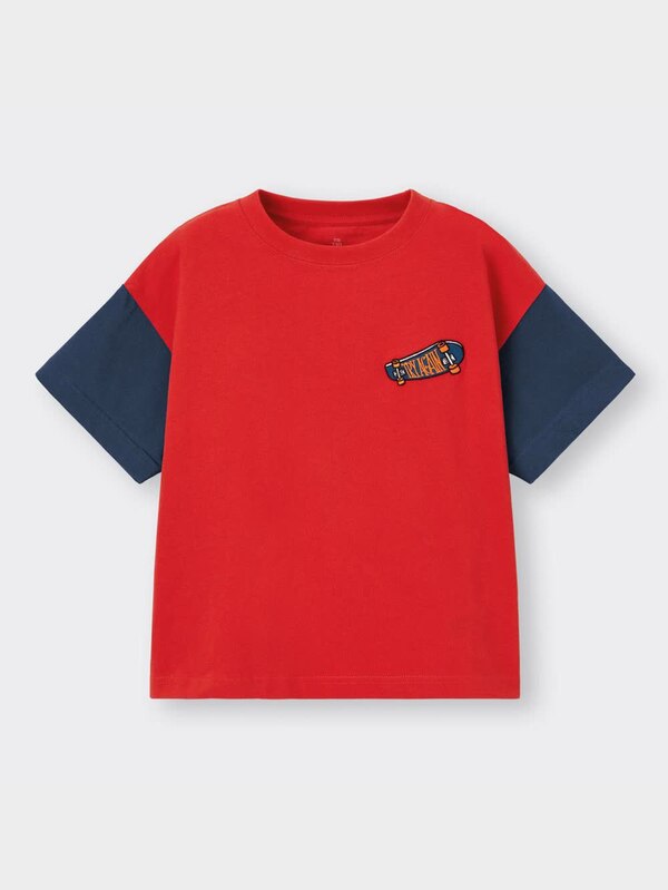 KIDS(男女兼用)グラフィックT(半袖)(スケートボード)